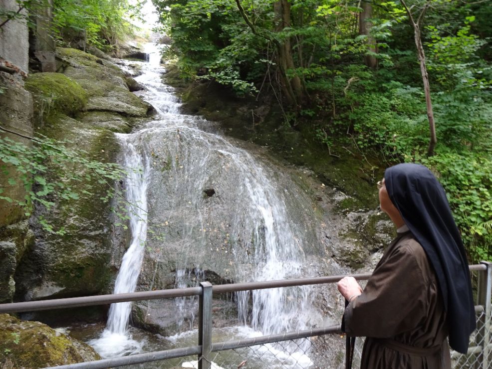 kleiner Wasserfall bei St. Georgen - hier hat sich der hl. Gallus niedergelassen